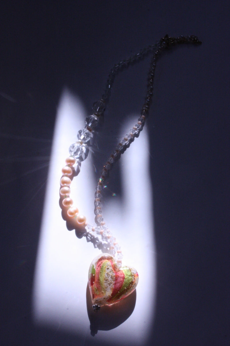 Heart Glass Necklace / ハートガラスネックレスACEU09